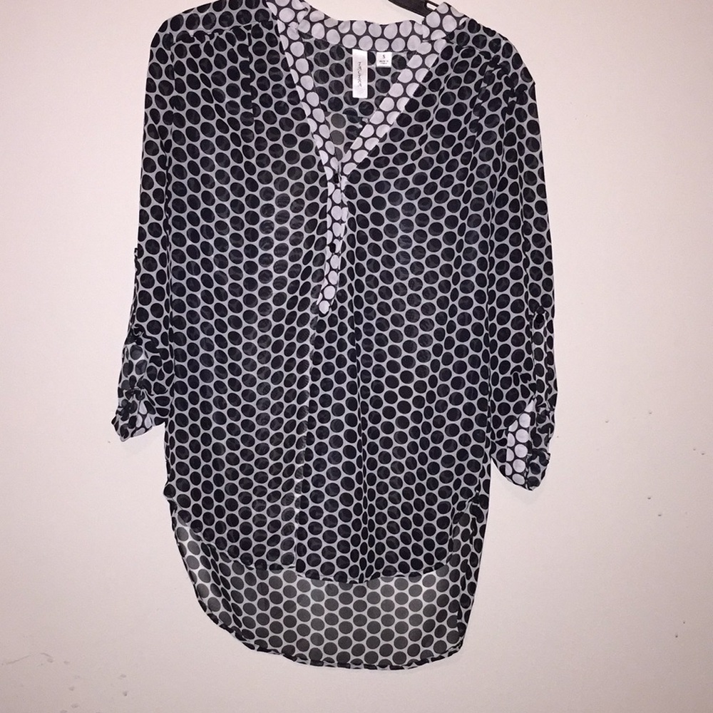 Sheer tunic shirt